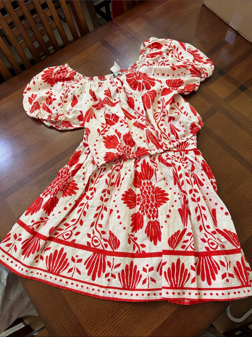 2 piece midi skirt and blouse matching set